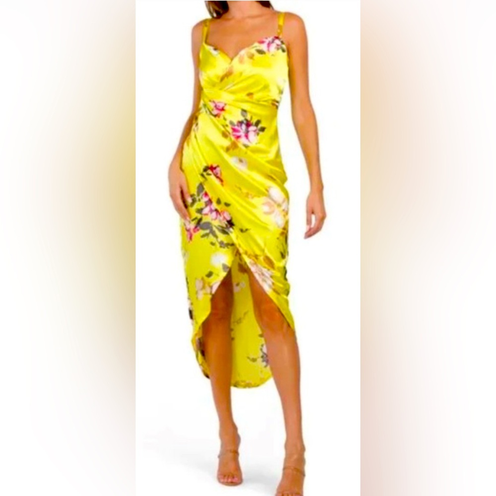 RACHEL Rachel Roy “Green Glow Floral Dress”
